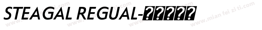 STEAGAL REGUAL字体转换